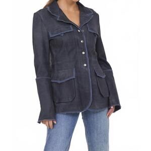 NEW JAKETT meryl distressed vintage jacket in indigo